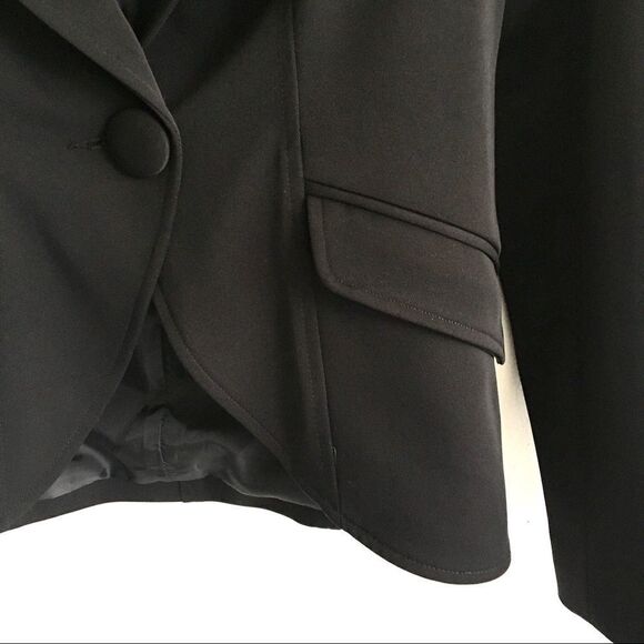 Matis by LUCIAN MATIS Black Single Button Front Blazer Jacket XS - Picture 4 of 9